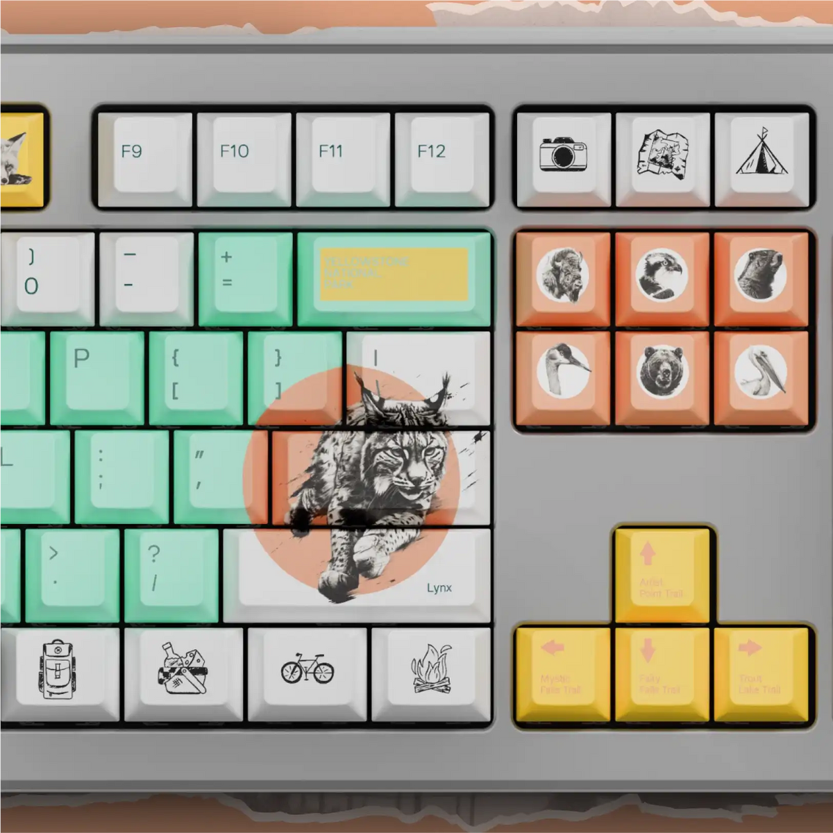 NPCA + Glorious GPBT National Parks Collection Keycaps