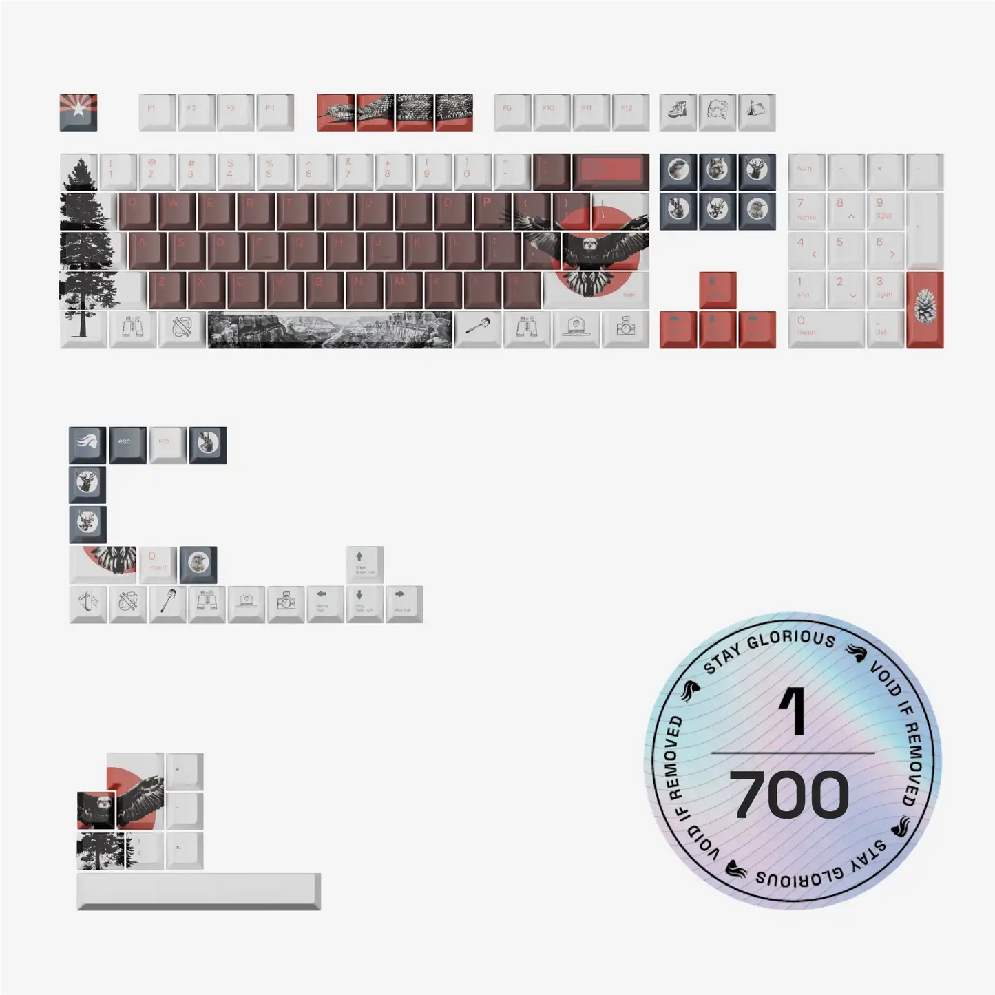 NPCA + Glorious GPBT National Parks Collection Keycaps