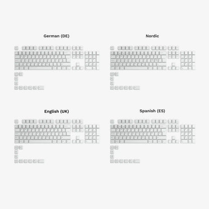GPBT Arctic White Dye Sublimated Keycaps