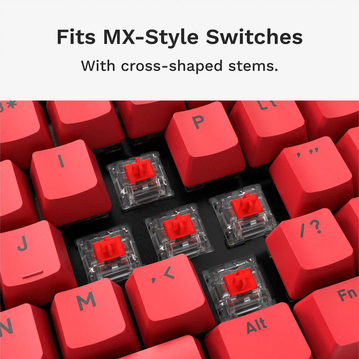 GPBT Revive Red Basics Keycaps