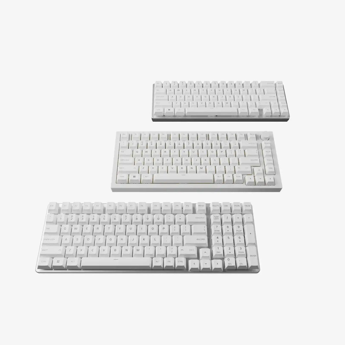 GPBT Arctic White Dye Sublimated Keycaps