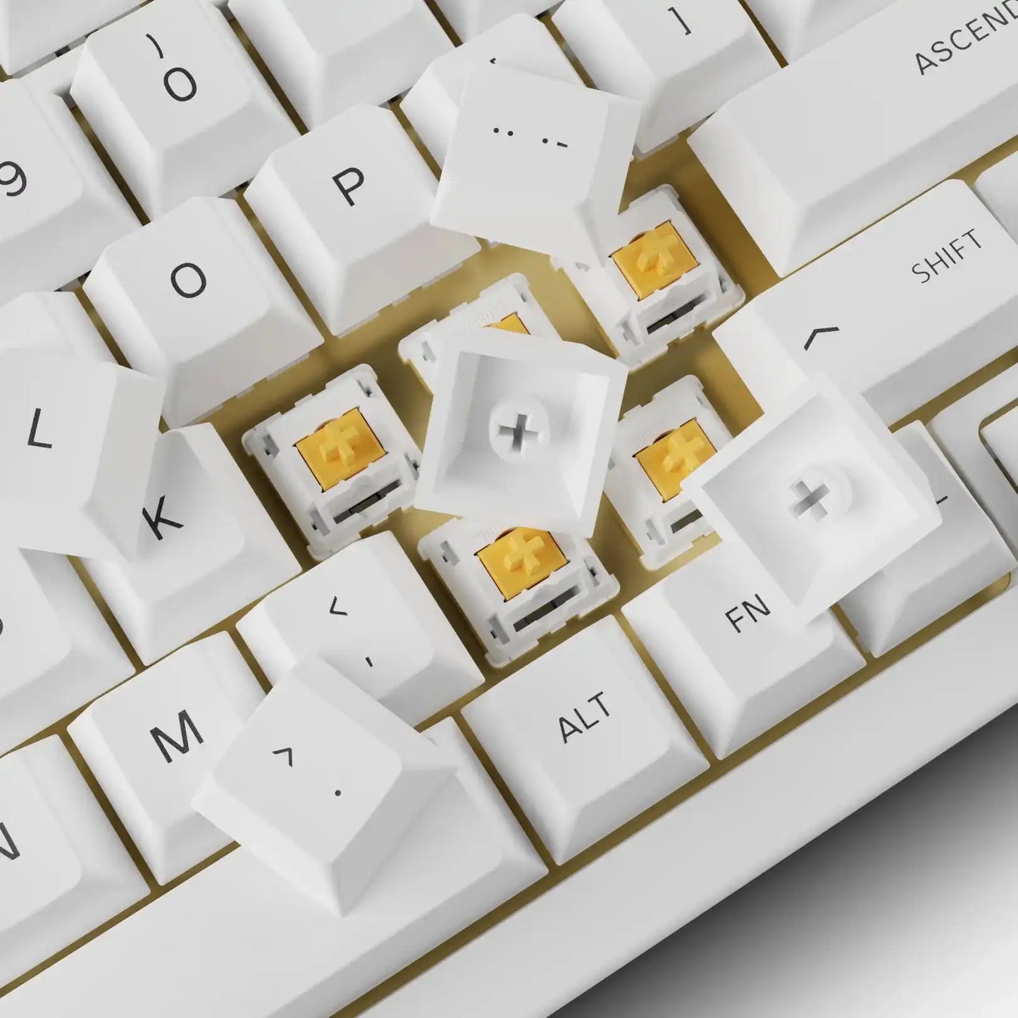 GPBT Arctic White Dye Sublimated Keycaps