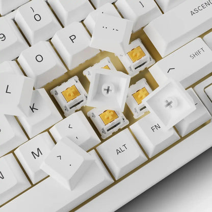 GPBT Arctic White Dye Sublimated Keycaps