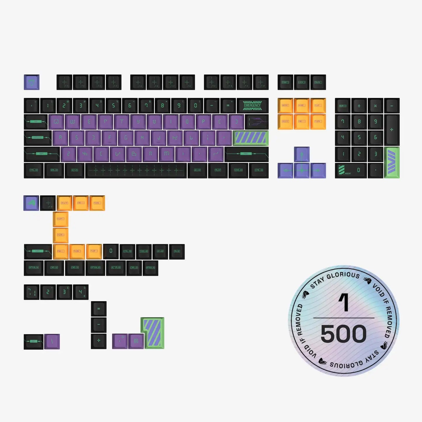 GPBT Zero One Keycaps