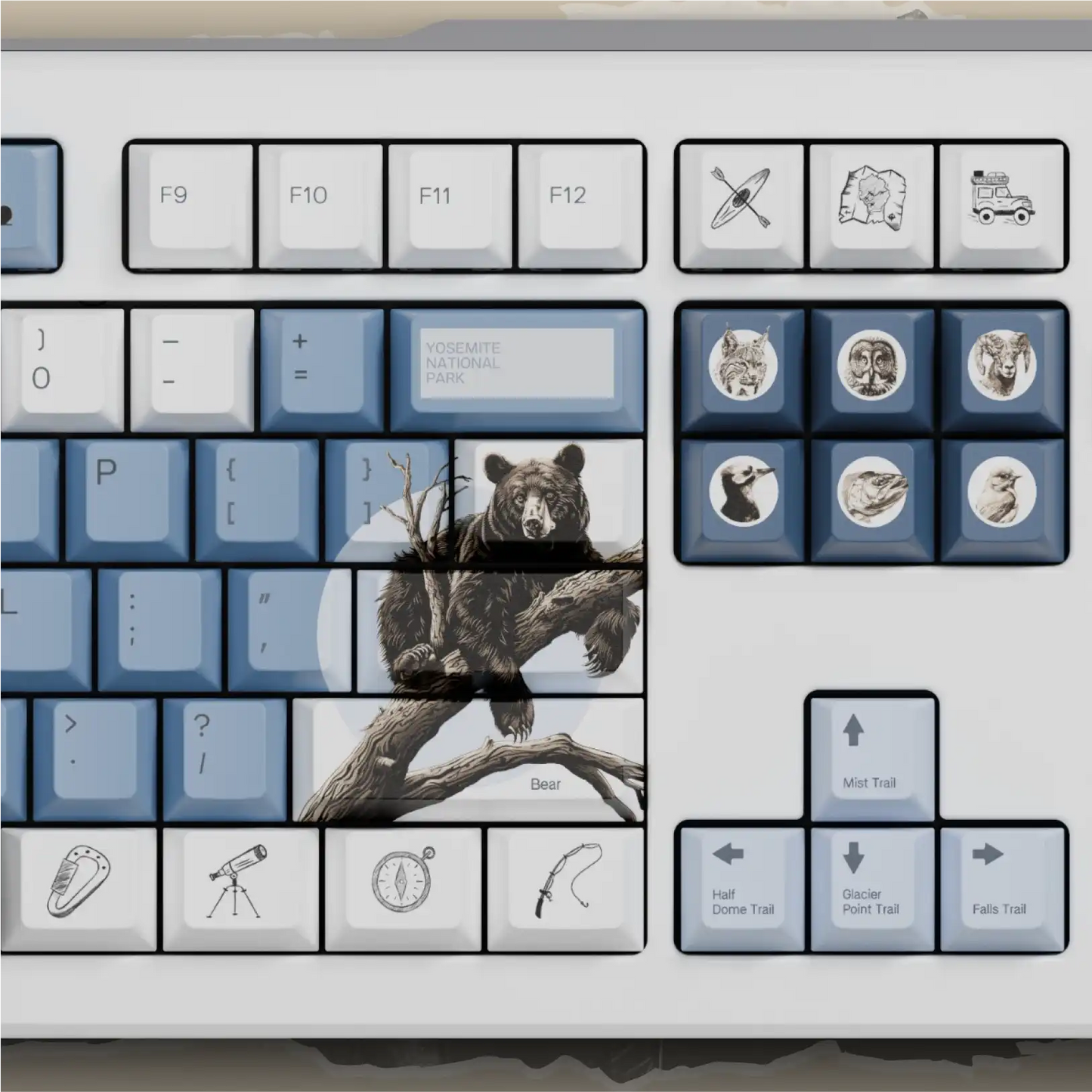 NPCA + Glorious GPBT National Parks Collection Keycaps